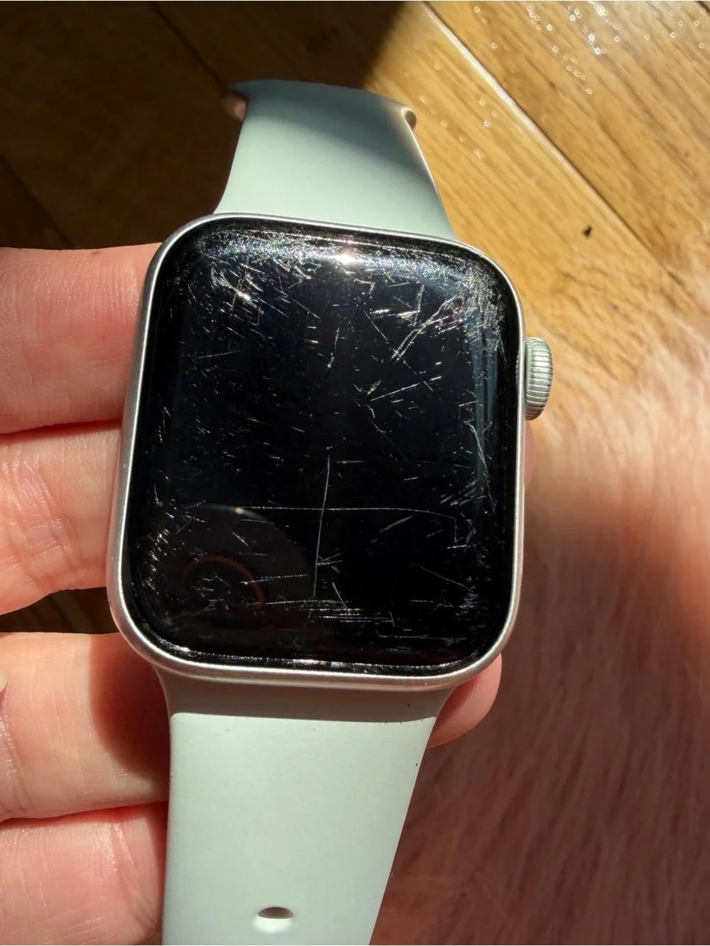 Apple Watch SE (1st Gen) 40mm GPS Silver Aluminum + Charger & Extra Band